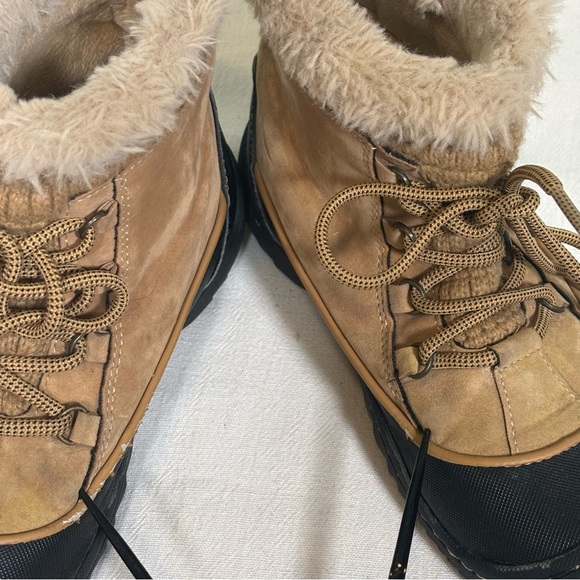 JBU by Jambu Jane Pull-On Waterproof Cold-Weather Ankle Boots-Tan/Black-Women 8 - Picture 12 of 14